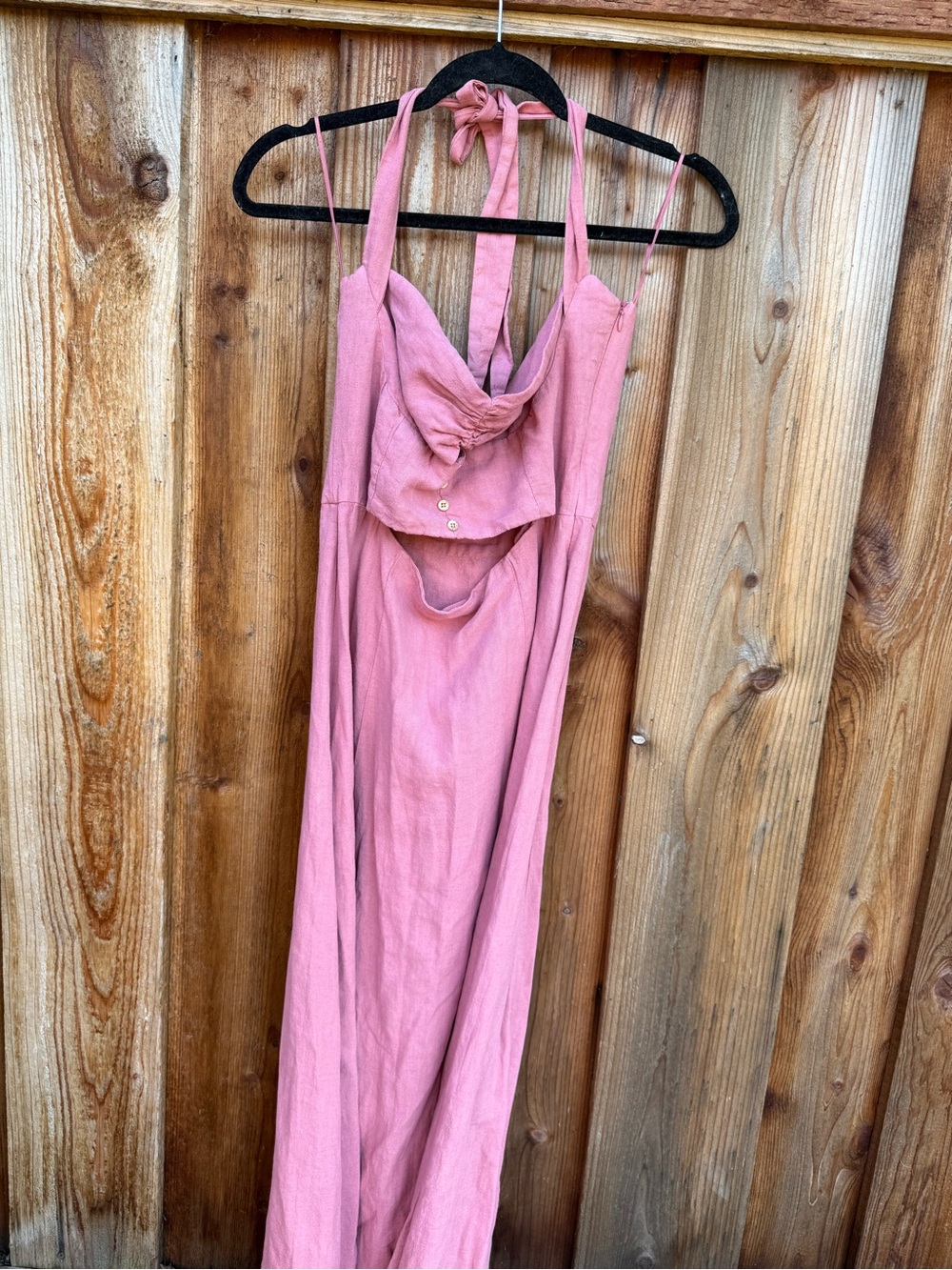 NWT Zara Pink Halter Dress